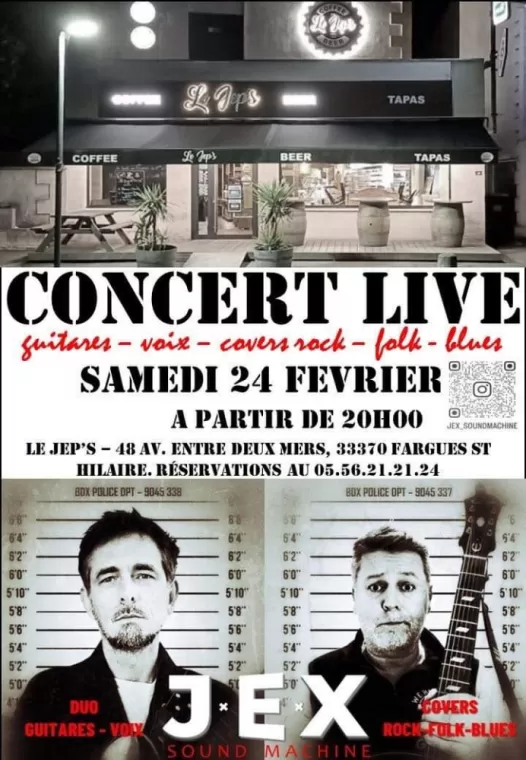 CONCERT LIVE LE 24/02 RDV A 20H00, Fargues-Saint-Hilaire, Le Jep’s