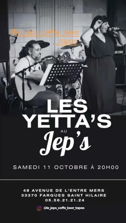 CONCERT LIVE GRATUIT LES YETTA ´S, Fargues-Saint-Hilaire, Le Jep’s