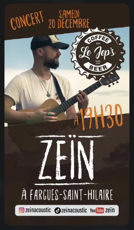 CONCERT LIVE ZEIN, Fargues-Saint-Hilaire, Le Jep’s